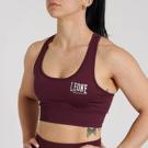 Leone logo Sports Bra -bordeux